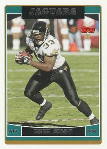 #148 Greg Jones - Jacksonville Jaguars - 2006 Topps Football