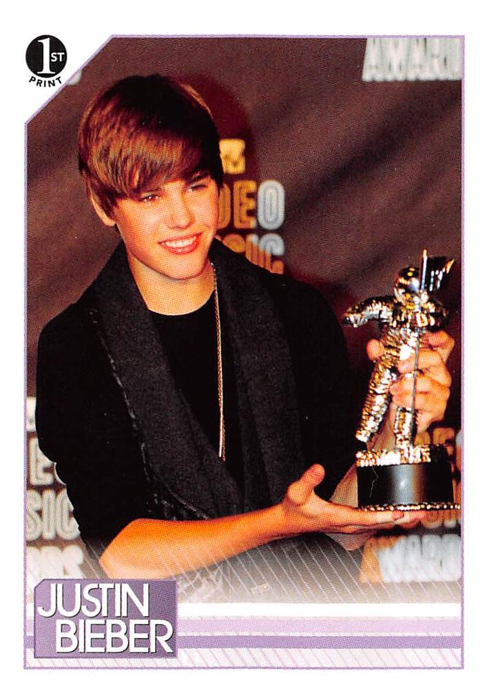 #148 Voted by his fans as Best New Artist on Sept. - 2010 Panini Justin Bieber