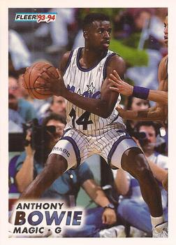 #148 Anthony Bowie - Orlando Magic - 1993-94 Fleer Basketball