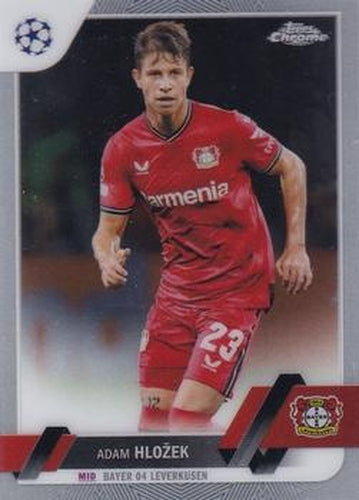 #148 Adam Hložek - Bayer 04 Leverkusen - 2022-23 Topps Chrome UEFA Club Competitions Soccer