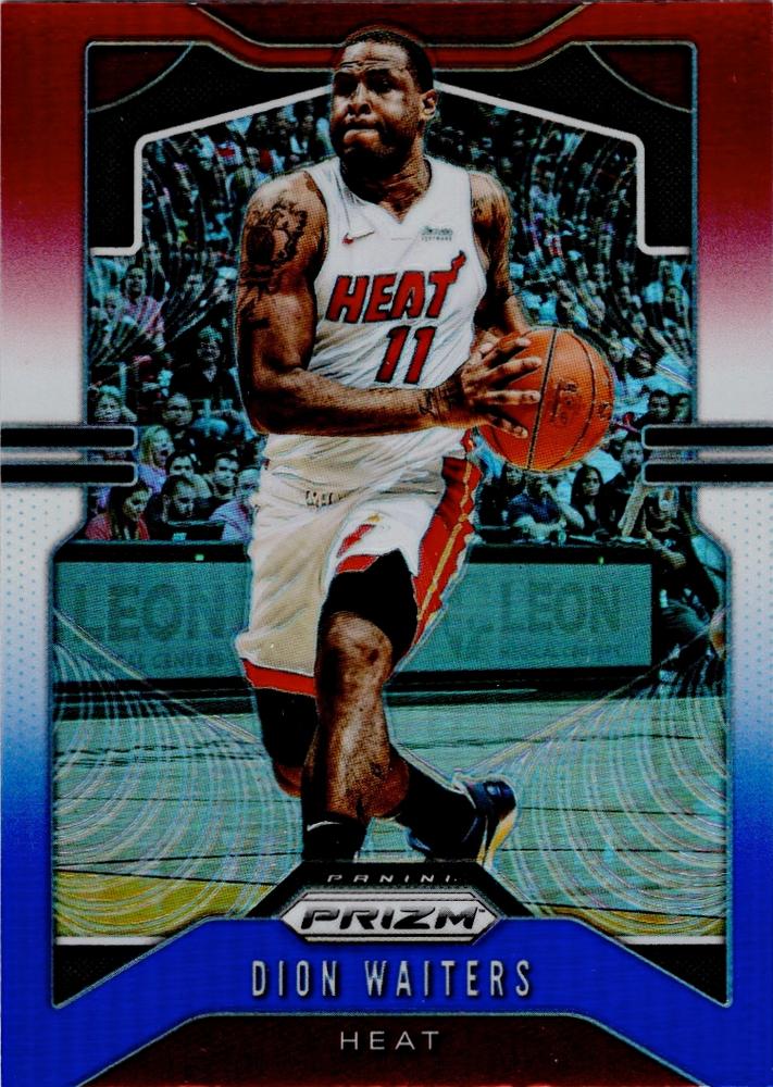 #148 Dion Waiters - Miami Heat - 2019-20 Panini Prizm - Prizms Red White and Blue Basketball