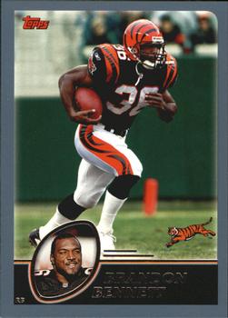 #148 Brandon Bennett - Cincinnati Bengals - 2003 Topps Football