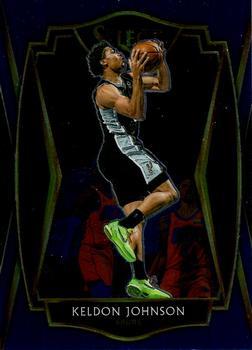 #148 Keldon Johnson - San Antonio Spurs - 2020-21 Panini Select - Blue Basketball