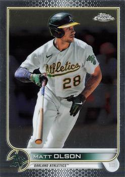 #148 Matt Olson - Oakland Athletics - 2022 Topps Chrome Baseball