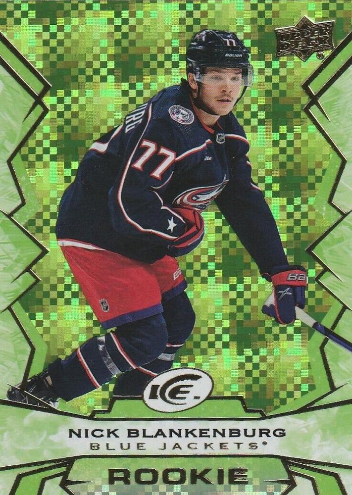 #148 Nick Blankenburg - Columbus Blue Jackets - 2022-23 Upper Deck Ice - Green Hockey