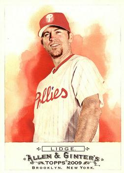 #148 Brad Lidge - Philadelphia Phillies - 2009 Topps Allen & Ginter Baseball