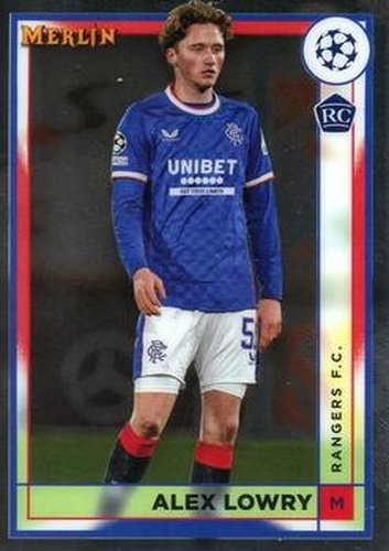 #149 Alex Lowry - Glasgow Rangers - 2022-23 Merlin Chrome UEFA Club Competitions Soccer