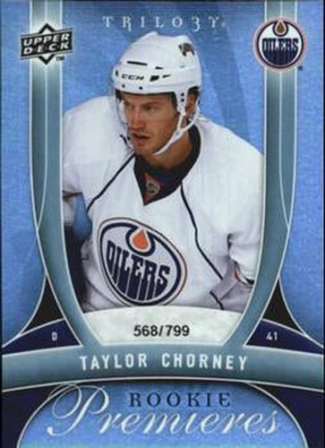 #149 Taylor Chorney - Edmonton Oilers - 2009-10 Upper Deck Trilogy Hockey