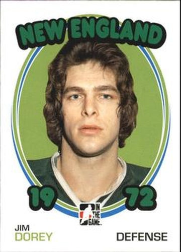 #149 Jim Dorey - New England Whalers - 2009-10 In The Game 1972 The Year In Hockey