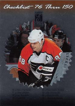 #149 Eric Lindros - Philadelphia Flyers - 1996-97 Donruss Elite Hockey