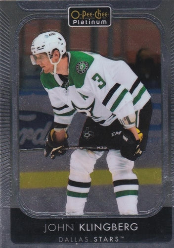 #149 John Klingberg - Dallas Stars - 2021-22 O-Pee-Chee Platinum Hockey