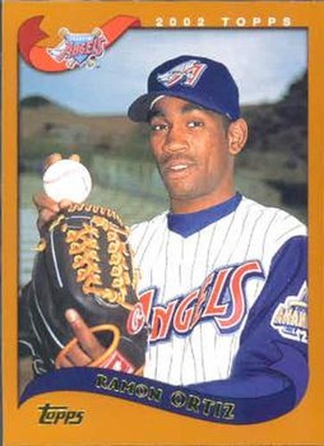 #149 Ramon Ortiz - Anaheim Angels - 2002 Topps Baseball
