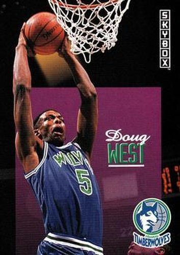 #149 Doug West - Minnesota Timberwolves - 1992-93 SkyBox Basketball