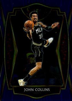 #149 John Collins - Atlanta Hawks - 2020-21 Panini Select - Blue Basketball