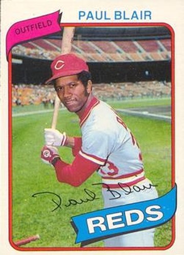 #149 Paul Blair - Cincinnati Reds - 1980 O-Pee-Chee Baseball