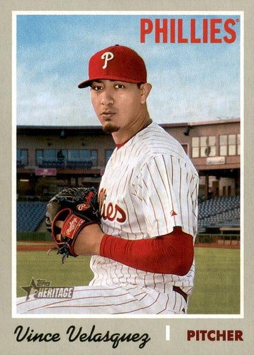 #149 Vince Velasquez - Texas Rangers - 2019 Topps Heritage Baseball
