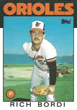 #14T Rich Bordi - Baltimore Orioles - 1986 Topps Traded Baseball