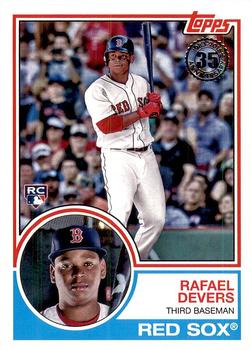 #83-14 Rafael Devers - Boston Red Sox - 2018 Topps - 1983 Topps Baseball 35th Anniversary Baseball