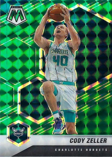 #14 Cody Zeller - Charlotte Hornets - 2020-21 Panini Mosaic - Mosaic Green Basketball