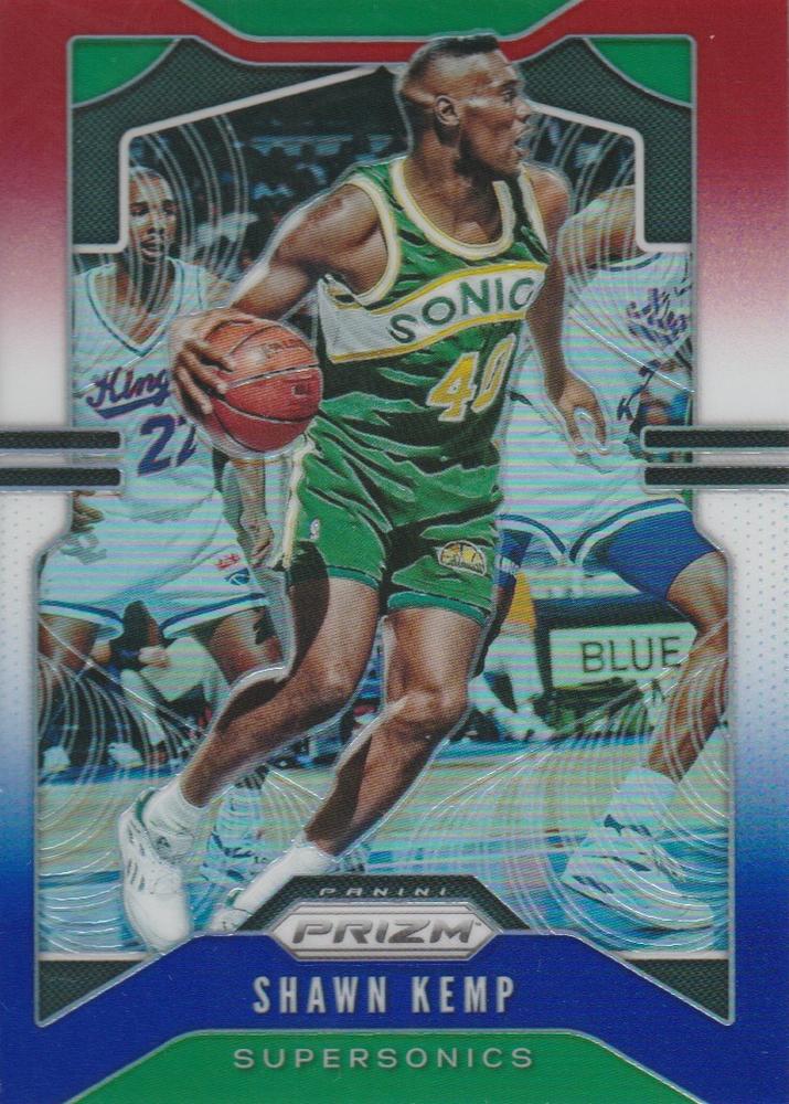#14 Shawn Kemp - Seattle Supersonics - 2019-20 Panini Prizm - Prizms Red White and Blue Basketball