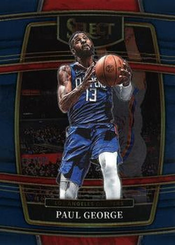 #14 Paul George - Los Angeles Clippers - 2021-22 Panini Select - Blue Basketball