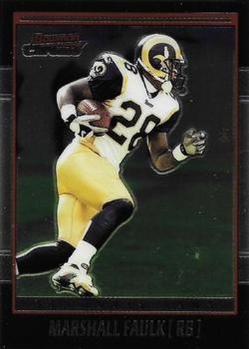 #14 Marshall Faulk - St. Louis Rams - 2001 Bowman Chrome Football