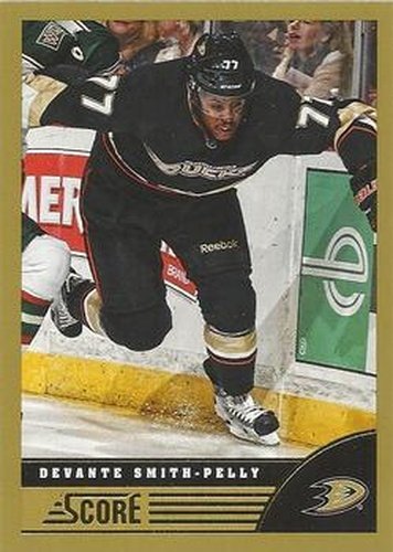 #14 Devante Smith-Pelly - Anaheim Ducks - 2013-14 Score - Gold Hockey