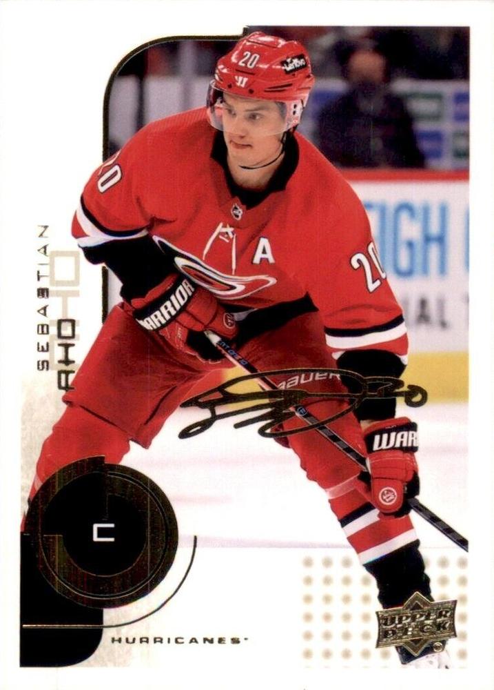 #14 Sebastian Aho - Carolina Hurricanes - 2022-23 Upper Deck MVP - 20th Anniversary Hockey