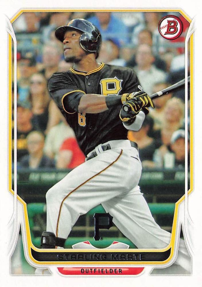 #14 Starling Marte - Pittsburgh Pirates - 2014 Bowman Baseball
