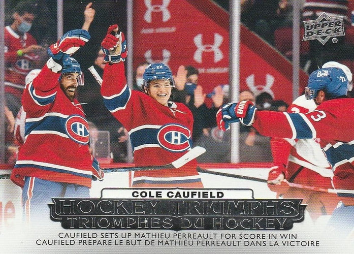 #HT-14 Cole Caufield - Montreal Canadiens - 2022-23 Upper Deck Tim Hortons - Hockey Triumphs Hockey