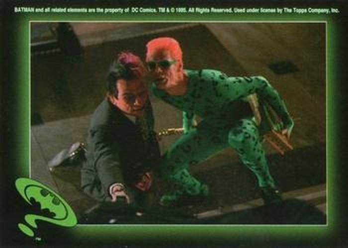 #14 Two-Face and Riddler - 1995 Topps Batman Forever Stickers