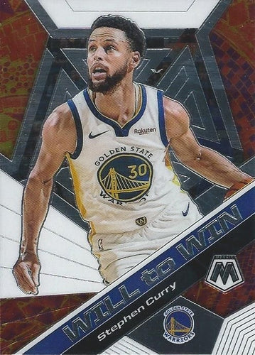 #14 Stephen Curry - Golden State Warriors - 2019-20 Panini Mosaic - Will to Win Basketball