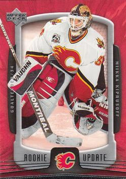 #14 Miikka Kiprusoff - Calgary Flames - 2005-06 Upper Deck Rookie Update Hockey