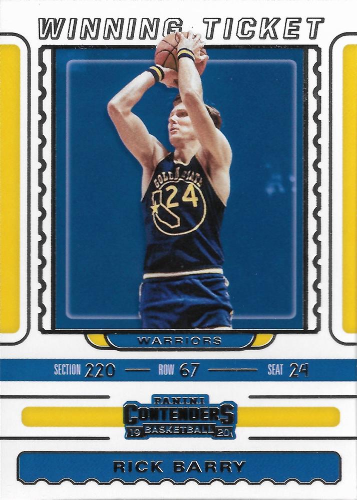 #14 Rick Barry - Golden State Warriors - 2019-20 Panini Contenders - Winning Ticket Basketball