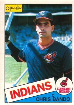 #14 Chris Bando - Cleveland Indians - 1985 O-Pee-Chee Baseball