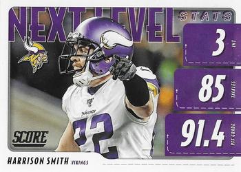 #NLS-HS Harrison Smith - Minnesota Vikings - 2020 Score - Next Level Stats Football