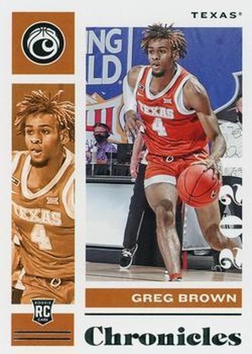 #14 Greg Brown III - Texas Longhorns - 2021 Panini Chronicles Draft Picks Basketball