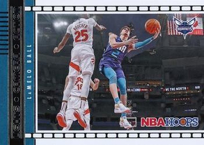 #14 LaMelo Ball - Charlotte Hornets - 2021-22 Hoops - Lights Camera Action Basketball