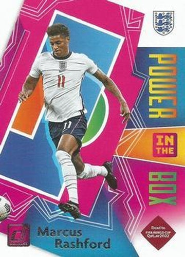 #14 Marcus Rashford - England - 2021-22 Donruss Road to FIFA World Cup Qatar 2022 - Power in the Box Soccer