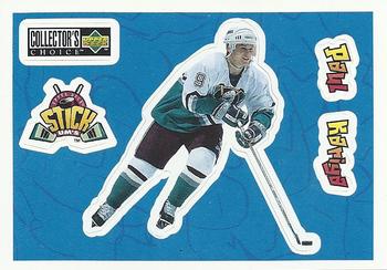 #S14 Paul Kariya - Anaheim Mighty Ducks - 1996-97 Collector's Choice - Stick-Ums Hockey
