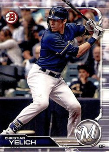 #14 Christian Yelich - Milwaukee Brewers - 2019 Bowman Baseball
