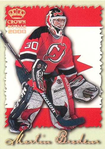 #14 Martin Brodeur - New Jersey Devils - 1999-00 Pacific Crown Royale - International Glory Hockey