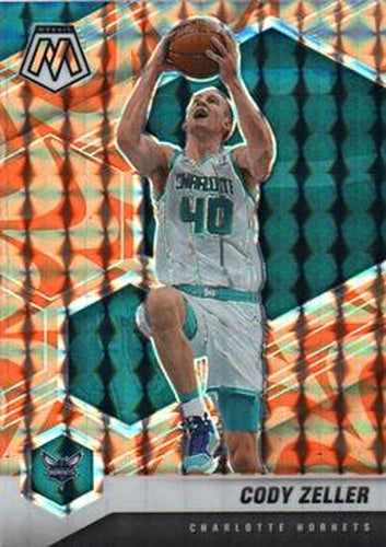 #14 Cody Zeller - Charlotte Hornets - 2020-21 Panini Mosaic - Mosaic Reactive Orange Basketball