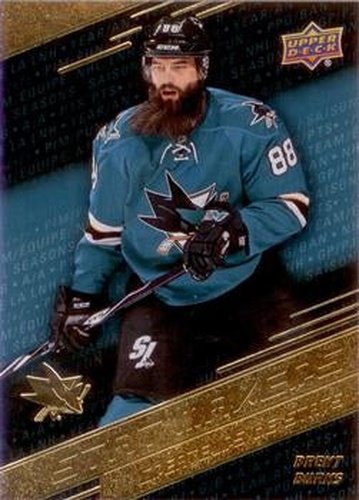 #SM-14 Brent Burns - San Jose Sharks - 2017-18 Upper Deck Tim Hortons - Stat Makers Hockey