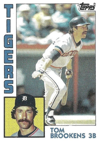 #14 Tom Brookens - Detroit Tigers - 1984 Topps Baseball