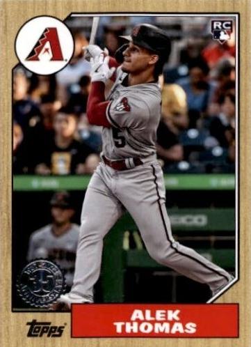 #87TBU-14 Alek Thomas - Arizona Diamondbacks - 2022 Topps Update - 1987 Topps Baseball 35th Anniversary Baseball