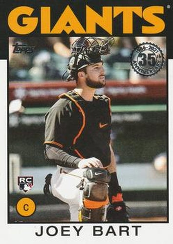 #86B-14 Joey Bart - San Francisco Giants - 2021 Topps - 1986 Topps Baseball 35th Anniversary Series One Baseball