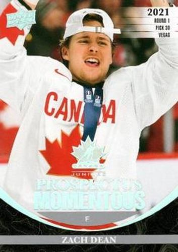 #PM-14 Zach Dean - Canada - 2023 Upper Deck Team Canada Juniors - Prospectus Momentous Hockey