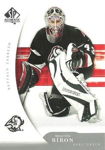 #14 Martin Biron - Buffalo Sabres - 2005-06 SP Authentic Hockey