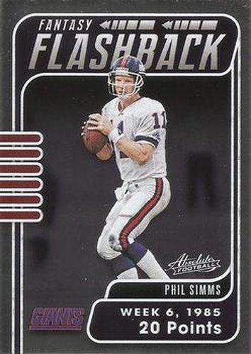#FF-PS Phil Simms - New York Giants - 2020 Panini Absolute - Fantasy Flashback Football